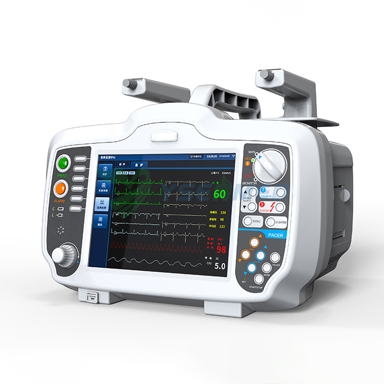 Monitor de desfibrilador externo automático bifásico portátil médico YS-DM7000